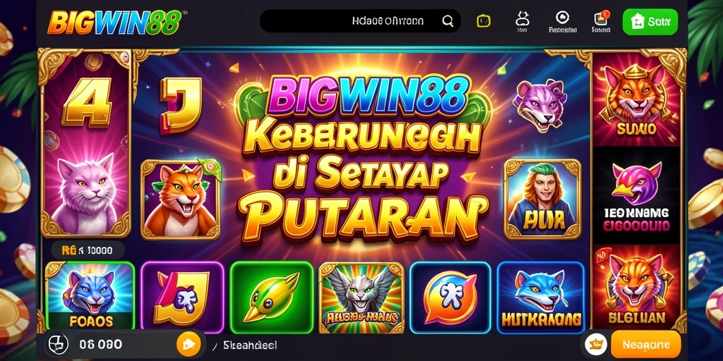 Gameplay Slot yang mendebarkan dan penuh warna di BIGWIN88.