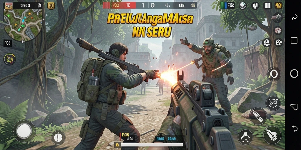 Menampilkan aksi seru gameplay TPS F08 dengan grafis yang menawan.
