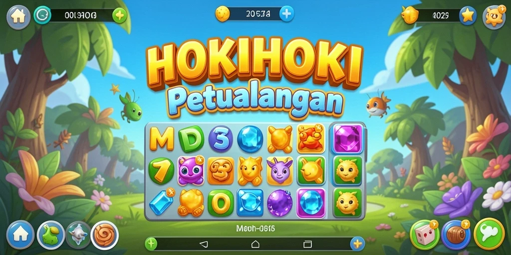 Gameplay seru HOKIHOKI dengan tantangan Match-3 yang variatif.