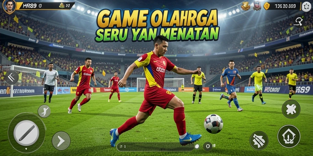 Tampilan gameplay HR89 yang menarik dan penuh aksi olahraga.