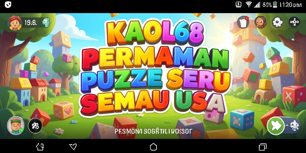 Tampilan menarik dari gameplay puzzle KAOL68 yang seru.
