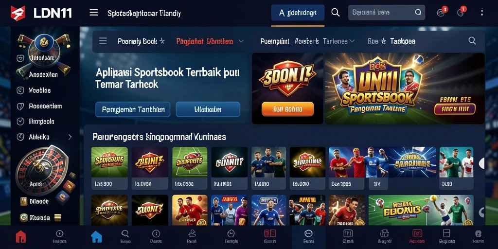 Tampilan gameplay Sportsbook yang menarik di LDN11.