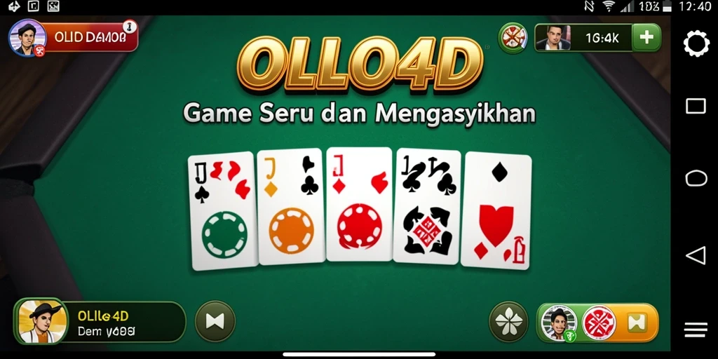 Gambaran gameplay seru OLLO4D dengan aksi domino.