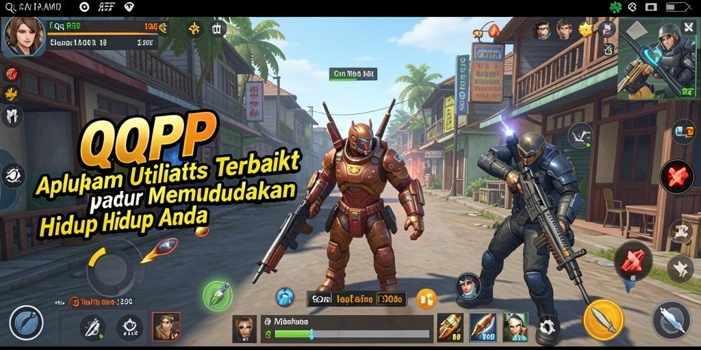 Tampilan utama QQRP dengan berbagai fitur utilitas yang memudahkan pengguna sehari-hari.