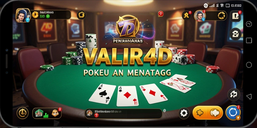 Tampilan menarik dari gameplay Poker di VALIR4D.